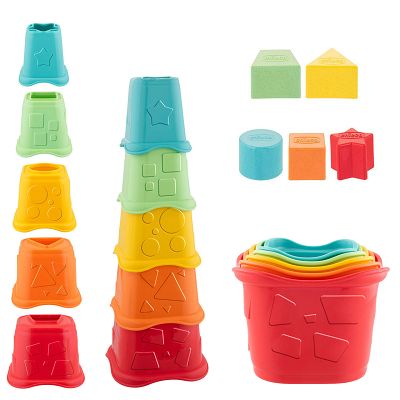 Chicco - Kubeczki 2w1 Wieża i Sorter kształtów 93731