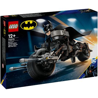 LEGO DC Comics Super Heroes - Figurka Batmana do zbudowania i batcykl 76273