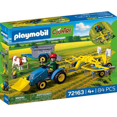 Playmobil Country Mały ciągnik z przetrząsarką do siana 72163