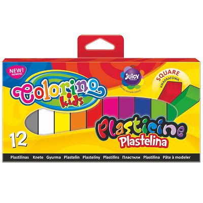 Colorino - Plastelina kwadratowa 12 kolorów 57417
