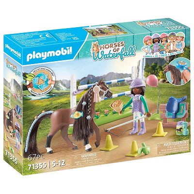 Playmobil Horse of Waterfall -  Zoe i Blaze z przeszkodami 71355