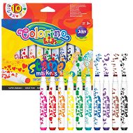 Colorino - Flamastry z pieczątkami 10 kolorów 34623