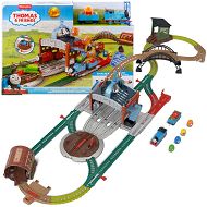Fisher-Price Tomek i Przyjaciele Zestaw Torów Dostawa beczek Załaduj i wystrzel JDF26