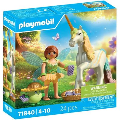 Playmobil Jednorożec do kolekcjonowania: Rainbow Flower z wróżką 71840