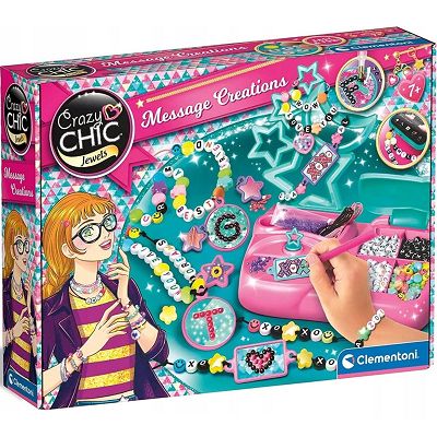 M☆きらきらページ✩.*˚ Clementoni Crazy Chic Pracownia literkowej biżuterii 18772