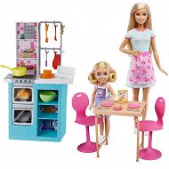 Barbie Siostry wspólne pieczenie Barbie i Chelsea HBX03