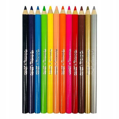 Colorino - Kredki ołówkowe okrągłe Jumbo 12 kolorów + etui i temperówka 33107
