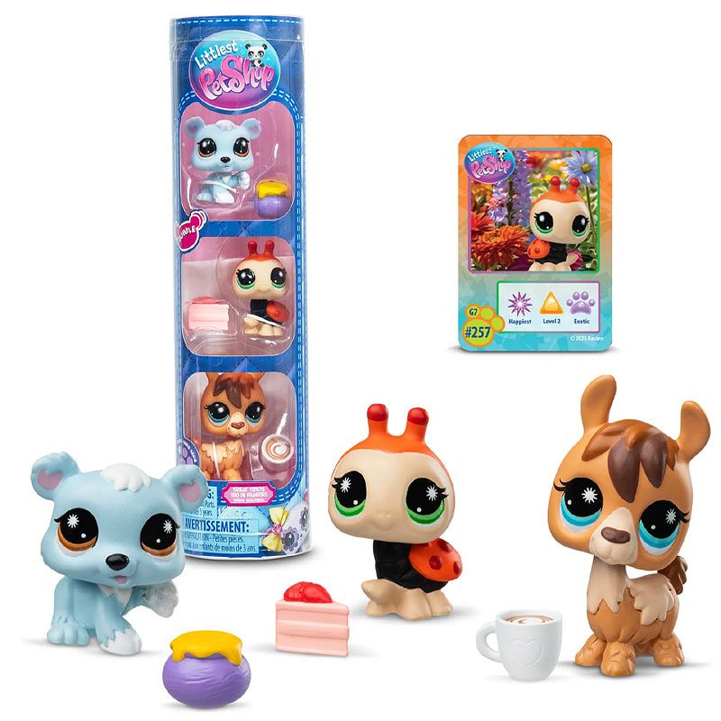 Littlest Pet Shop 4 seria 3-pak Zwierzątek Treat Trios 00738 00735