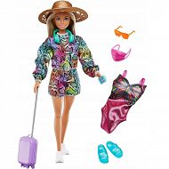 Barbie wakacyjna z akcesoriami na plażowymi HGM54