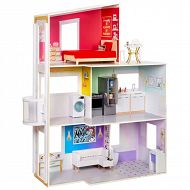 Rainbow High Fashion - Wielki drewniany domek z umeblowaniem 502203