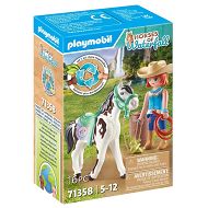 Playmobil Horse of Waterfall - Ellie i Sawdust ćwiczące western riding 71358