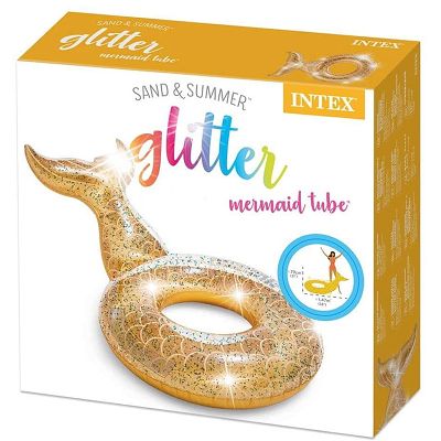Intex Ogon syreny Duże koło do pływania brokatowe 56258