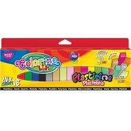 Colorino - Plastelina 18 kol MIX kwadratowa 57424