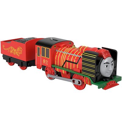 Fisher Price Motorized - Pociąg Yong Bao z wagonikiem GPL47