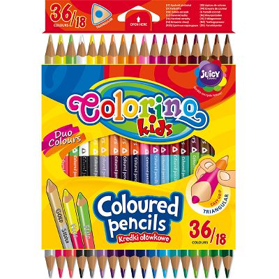 Colorino - Kredki trójkątne 18 szt. 36 kolorów 68512