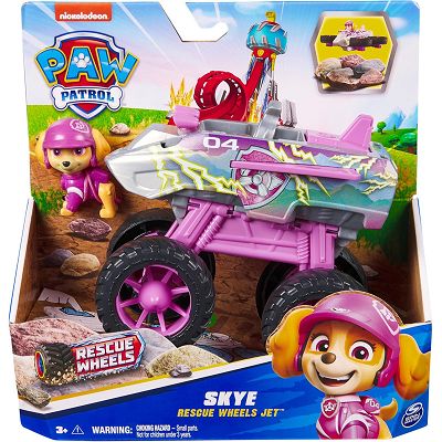 Psi Patrol Rescue Wheels Monster Truck Skye Jet + figurka Skye 20145824