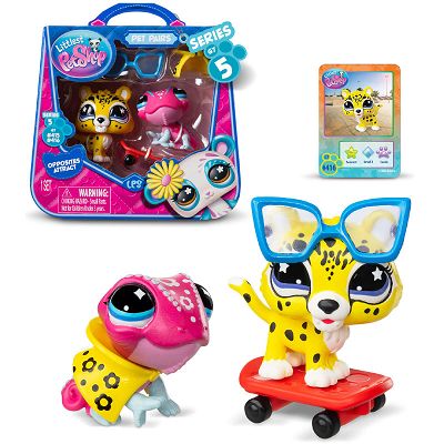 Littlest Pet Shop seria 5 Chill & Chase 2-pak #415 i #416 10428