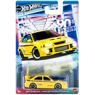 Hot Wheels 90s Street Scene Mitsubishi Lancer Evolution VI JCB58 JDY83