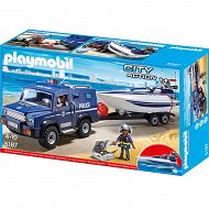 Playmobil - Terenowy Pojazd Policji z motorówką 5187