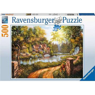Ravensburger - Puzzle Domek nad wodą 500 el. 165827