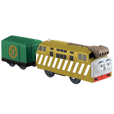 Fisher Price Trackmaster - Pociąg Diesel 10 z wagonikiem BMK92