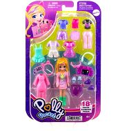 Polly Pocket Zestaw modowy z lalką i akcesoriami HRD60