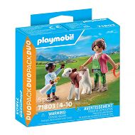 Playmobil DuoPack Gospodyni wiejska z dzieckiem i cielakiem 71803