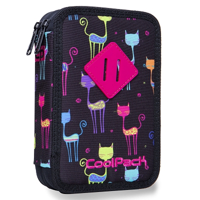 CoolPack - Jumper 2 Piórnik podwójny z wyposażeniem Cats 66046