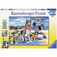 Ravensburger - Puzzle Brak psów na plaży 100elem. 105267