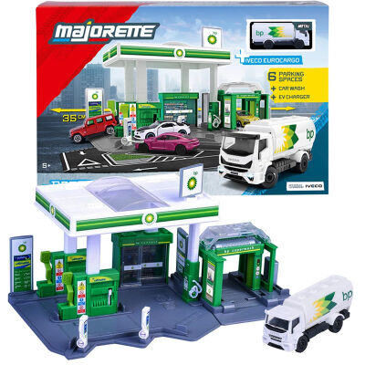 Majorette Patrol Station Stacja benzynowa BP + cysterna Iveco 2006001