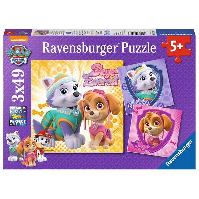 Ravensburger - Puzzle Psi Patrol Skaye & Everest 3 x 49 elem. 080083