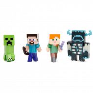 Minecraft - Kolekcjonerskie metalowe figurki 4-pak 3262001
