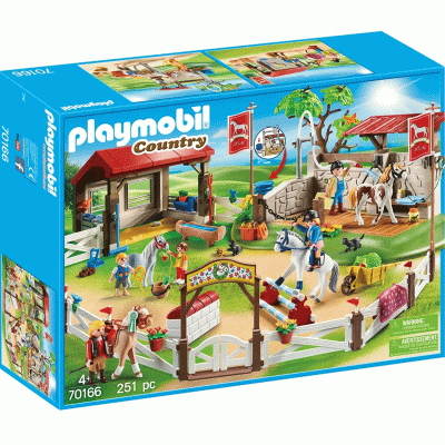 Playmobil Duży parcour dla koni z myjnią 70166