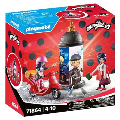 Playmobil Miraculous Przejażdżka skuterem po Paryżu 71864