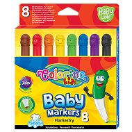 Colorino - Flamastry Pisaki zmywalne Buźki Colorino Kids 8 kolorów 39576