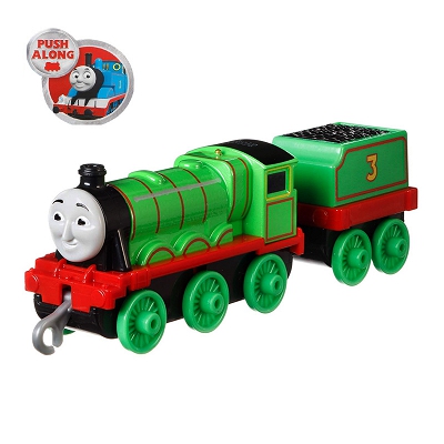 Fisher-Price - Track Master Henry lokomotywka z wagonikiem Popchnij i jedź GDJ55