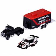Majorette Race Trailer - Mack Granite + przyczepa i Nissan GT-R Nismo GT3 2053111