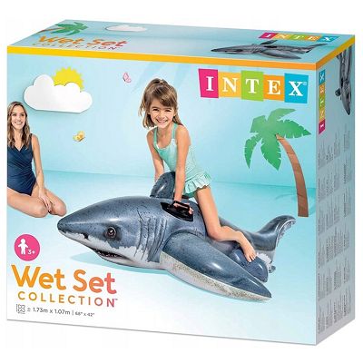 Intex - Pływający rekin 173 cm 57525