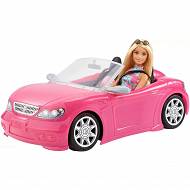 Barbie - Różowy kabriolet  z lalką FPR57
