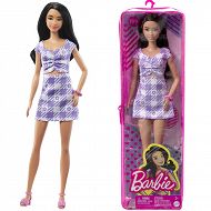 Barbie Fashionistas - Lalka w fioletowej sukience HJR98