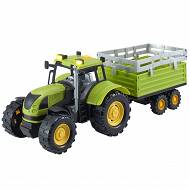 Dumel - Agro pojazdy - Traktor zielony z przyczepą 71011
