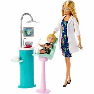 Barbie - Lalka Dentystka z pacjentką i akcesoriami FXP16