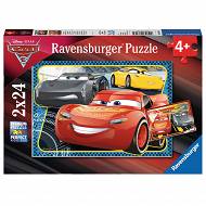 Ravensburger - Cars Auta 3 McQueen i Storm puzzle 2x24 elem. 078165