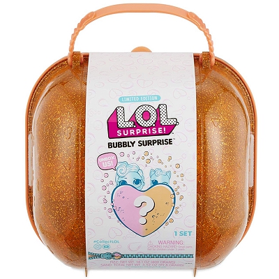 MGAE - LOL SURPRISE Pearl Bubbly laleczka zwierzak w pomarańczowej walizce 556268