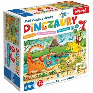 Granna Dinozaury Maxi Puzzle z dziurką - 5 sposobów zabawy 04410