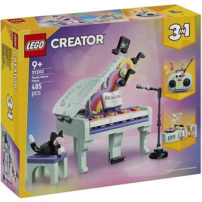 LEGO Creator - Dekoracyjny fortepian z kotem 3w1 31392