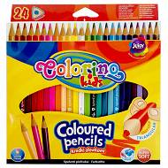 Colorino - Kredki ołówkowe trójkątne 24 kolory 51828