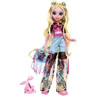 Monster High - Lalka podstawowa Lagoona Blue + zwierzątko HXH75