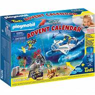 Playmobil - Kalendarz adwentowy "Zabawa w wodzie - Akcja nurków policyjnych" 70776
