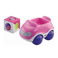 Fisher Price - Różowe autko z klockiem CGD00 CDV89